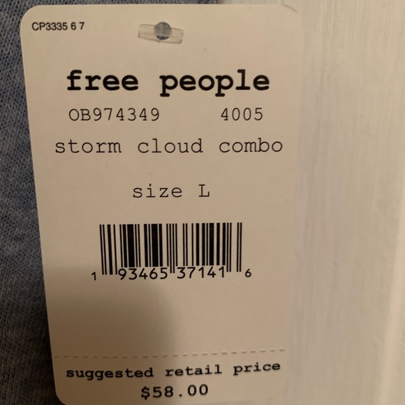 Free People Distressed Tee w Embroidered Flamingo - Picture 11 of 13